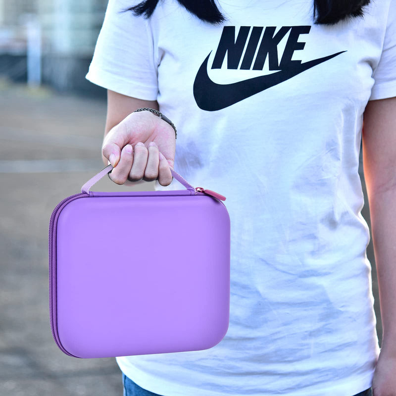 GWCASE Case Compatible with Glocusent/for Vekkia/for LITOM/for LEDGLE/for TAKKUI/for TSINGREE LED Neck Reading Light Book Light for Reading. Storage Carrying Holder for USB Cable (Box Only) -Purple Purple
