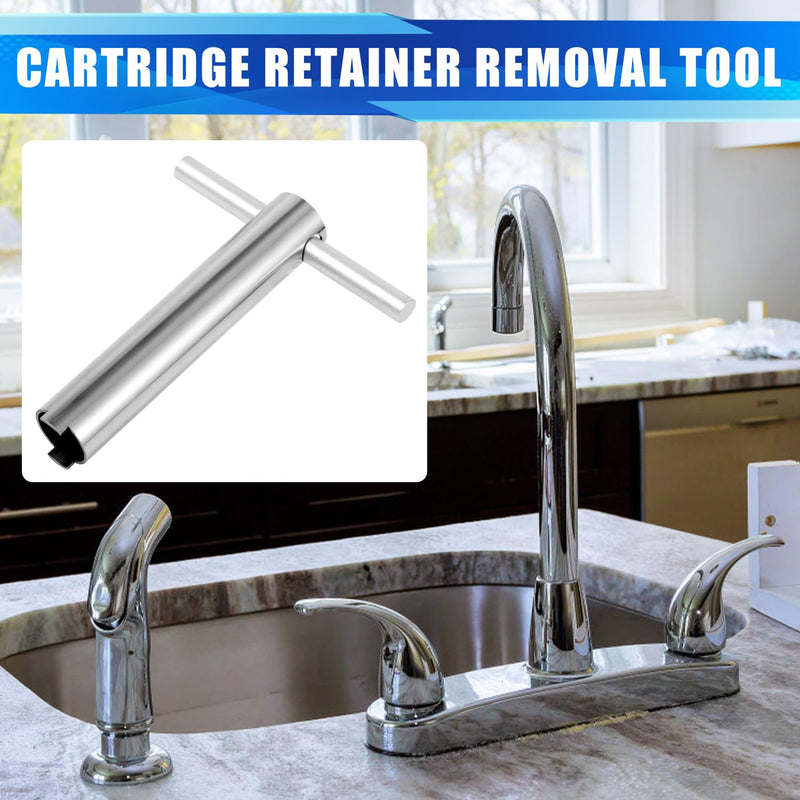 Cartridge Retainer Removal Tool with Handle for Moen 14272/1224/1234/1248, Replacement Cartridge Puller Faucet Cartridge Removal Tool for Bathtub Replacement Part