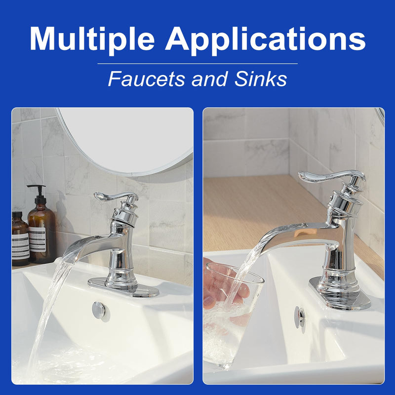 6 Inch Bathroom Vessel Vanity Sink Faucet 4" Hole Cover Deck Plate Escutcheon Chrome