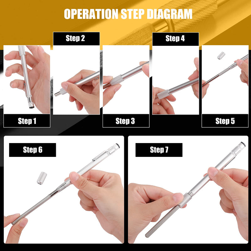 Honoson Diamond Glass File Crystal Repair File Metal Grit Tool Cemented Carbide Metal Grit Tools Crystal Glass Diamond Repair(1 Piece) 1