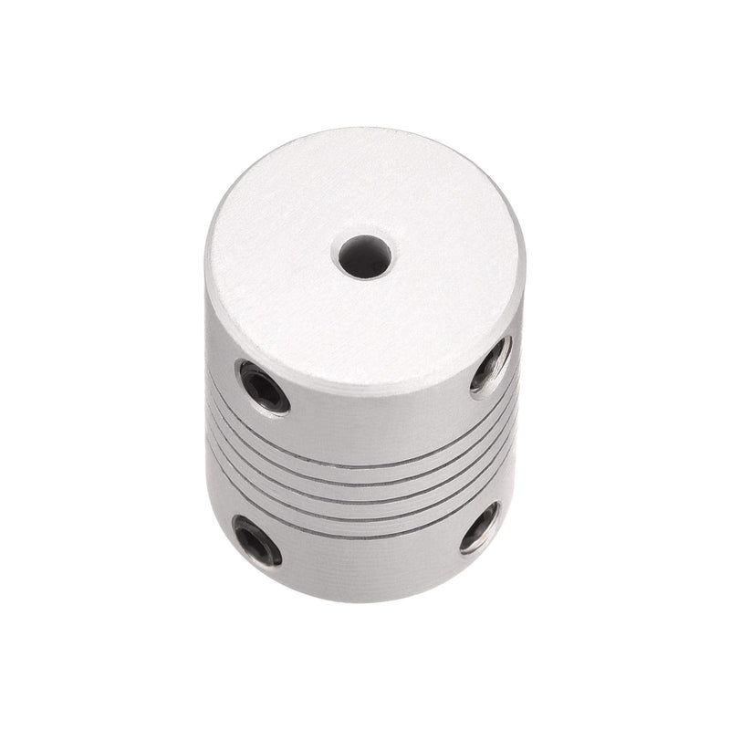 uxcell 3mm to 5mm Aluminum Alloy Shaft Coupling Flexible Coupler Motor Connector Joint L25xD19 Silver,2pcs
