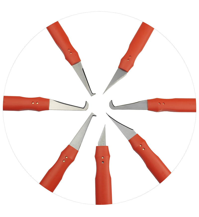7pcs Plastic deburring Burr Knife Tool Flash Trimmer Plastic Parts Burr Scraper Flying Edge Burr Knife