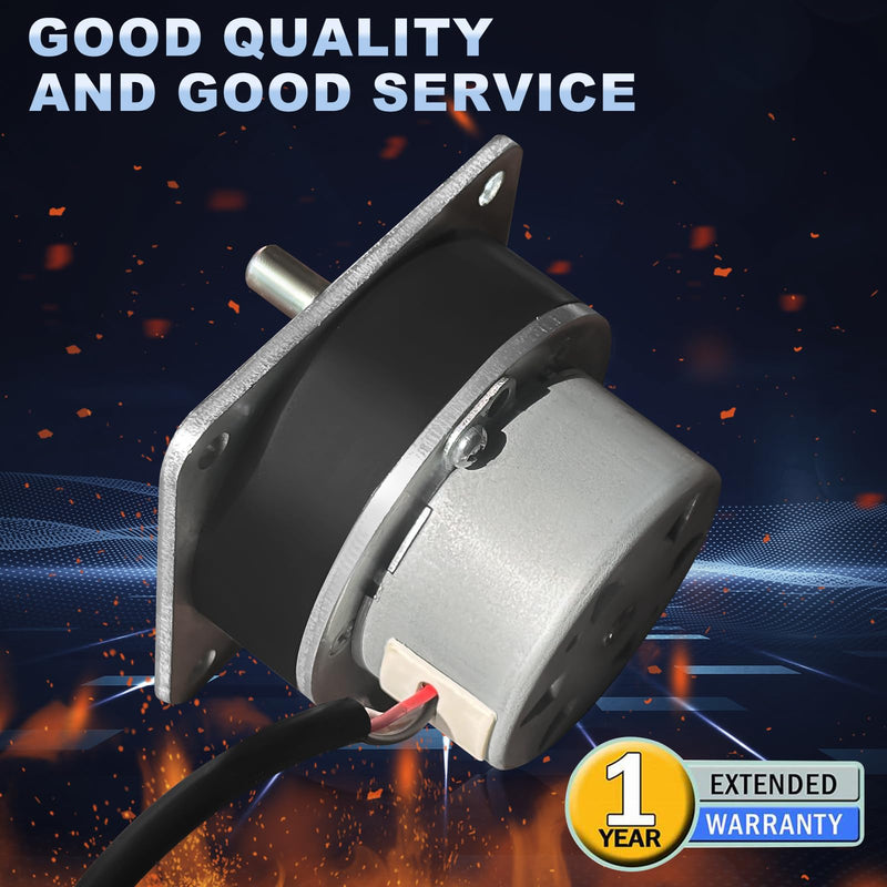 Feed Motor Replacement for Quadra Fire Classic Bay 1200, Santafe, Castile and Trekker Freestand and Insert Pellet Stoves; Mt Vernon E2; Heatilator Eco-Choice CAB50, PS35, PS50, Part Number SRV812-4421