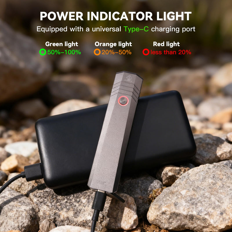 sofirn ST1 EDC Flashlight Rechargeable, 1500 Lumens Bright Flat Flashlight with Simple UI, IPX7 Waterproof Outdoor Pocket Flashlight for Camping Dog Walking, Gift for Him Husband Dad Black