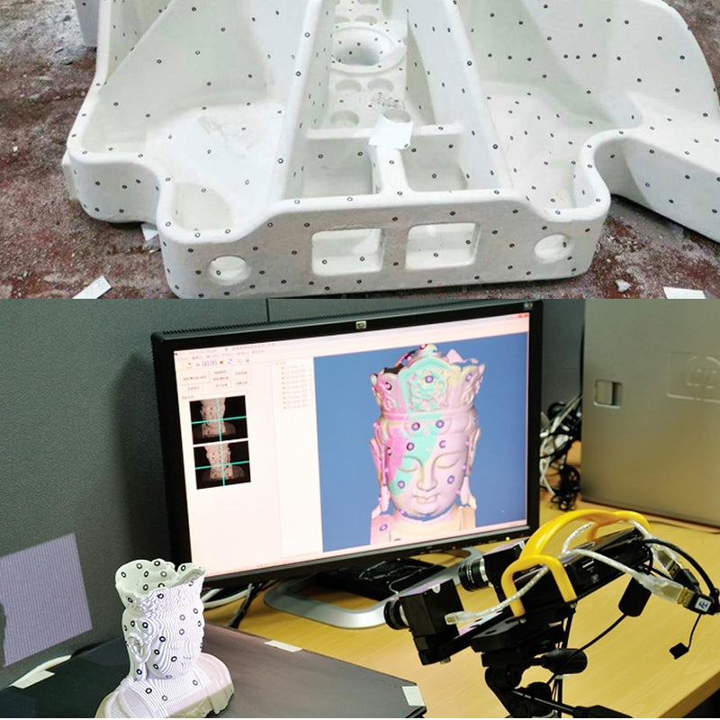 3D Scanning dots,Scanning Markers,Tracking dots for 3D Scanning,High Reflective 3D Scanner dots,Diffuse Reflection Markers Easily Compatible with Einscan Creality Revopoint 3D Scanner (900) 900