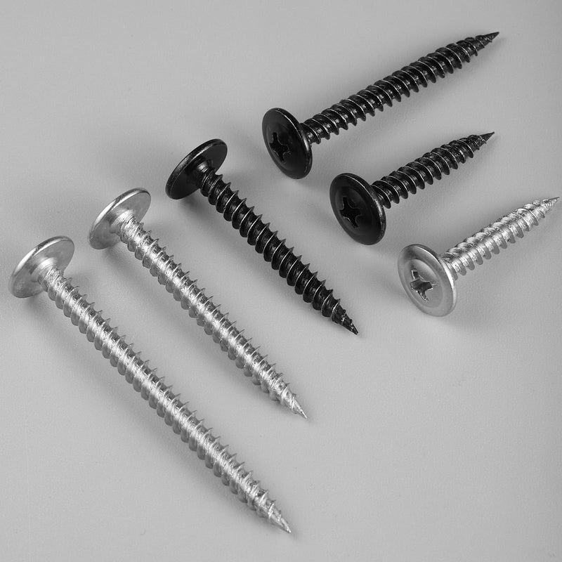 #8 x 1-1/2 Inch Wood Screws Phillips Modified Truss Head Stainelss Steel 410 Self Tapping Metal Screws,Silver(0.5Ib,60Pcs) 8 x 1-1/2" 0.5lb Box