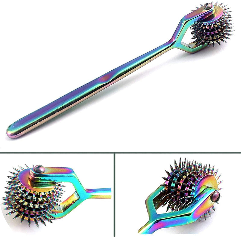 Wartenberg Neuro Pinwheel Stainless Steel 5 Head Diagnostic Instrument Pin Wheel - Multi Color Rainbow
