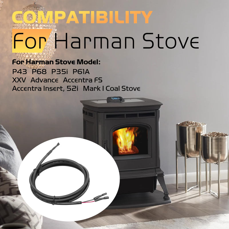 Pellet Stove Air Temperature Sensor for Harman, Room Thermostat Sensing Probe for Harman 3-20-00906