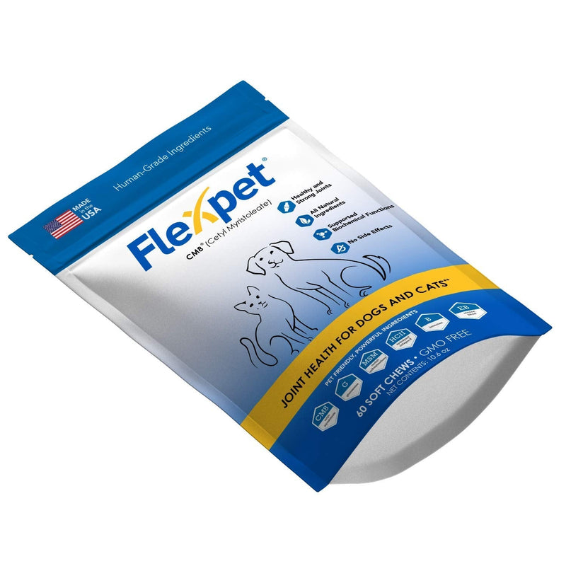 Maximum Strength Soft Chews – All-Natural Pain Reliever for Dogs with Glucosamine and Cetyl Myristoleate (CM8), Hip and Joint Supplement, Anti-Inflammatory: Single Pouch - 60 Soft Chews - PawsPlanet Australia