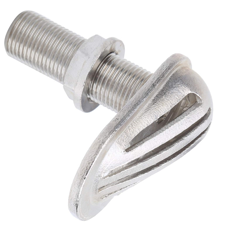 Joyzan 316 Stainless Steel Boat Intake Strainer, Marine Thru-Hull | Water Pickup Inlet Filter Scoop Threaded Hose Fitting for Boat Pump, Seawater Intake Hardware MJS023 Yacht Kayak