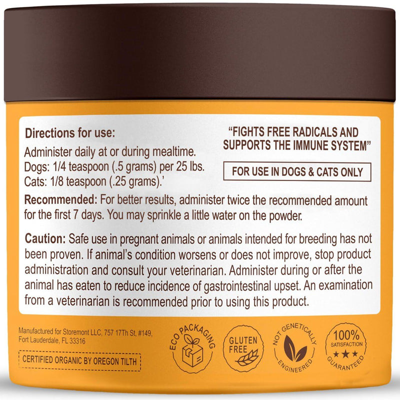 Petsmont Buddy Guard for Lumps and Bumps, Lipoma for Dogs & Cats, Patent Pending Organic 8 Mushroom Powder Blend Natural Dog Probiotic & Immune Support Chaga, Reishi, Lion's Mane, Turkey Tail Mushroom