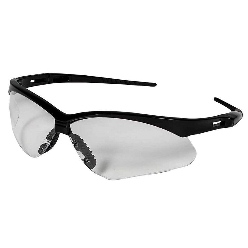 KLEENGUARD V30 Nemesis Safety Glasses/Sunglasses, 25679 Black Frame, Clear Anti-Fog Lens (6 Pair)