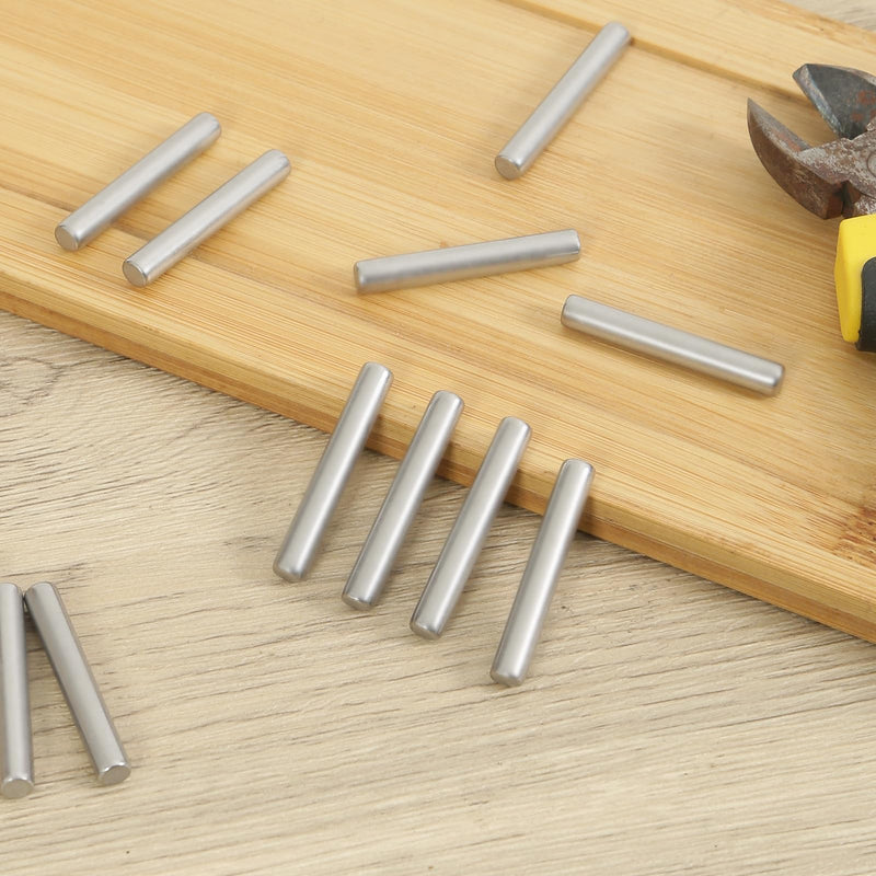 50 Pcs 3mm x 30mm Shelves Dowel Pin,304 Stainless Steel, Shelf Support Pegs Pin Rod Fasten Elements Metal Shelf Pegs 50.0