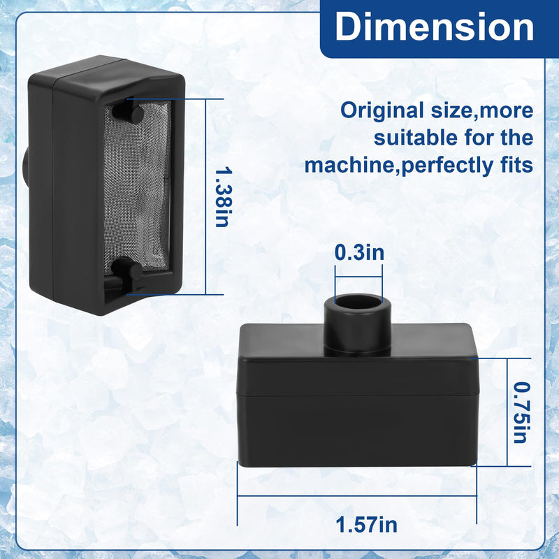 Upgraded Filter Piece Replacement Parts 1PC Fits GE Profile Opal Ice Maker 1.0 and 2.0 OPAL01GENSS,OPAL01GENKT etc 2PCS