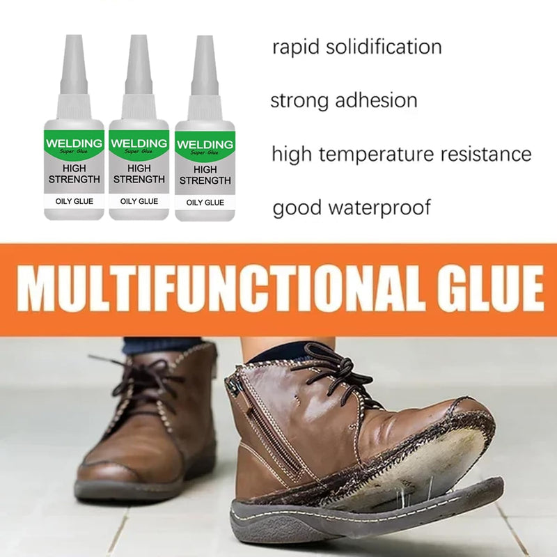 100ML Welding High-Strength Oily Glue,Universal Super Glue Gel, Instant Bonding, Waterproof Leak Sealing Materials,Lnvisible Waterproof Adhesive White