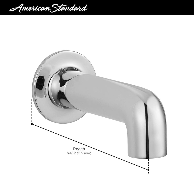 American Standard 8888317.295 Studio S Non-Diveter 1/2 IPS Tub Spout, Brushed Nickel No-Diverter