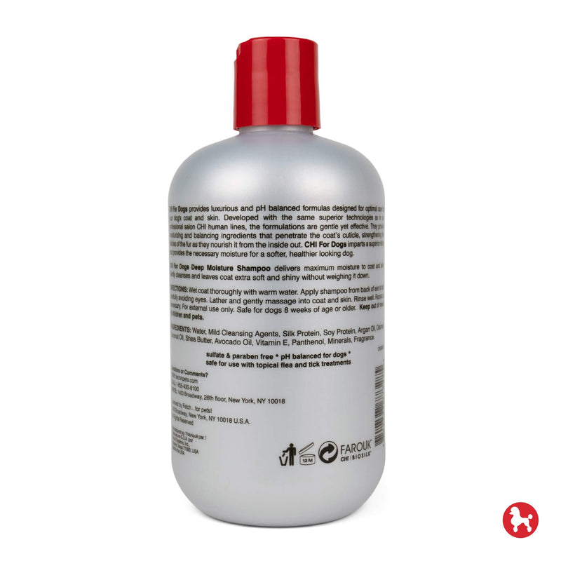 CHI for Dogs Deep Moisture Shampoo for Dogs | Best Moisturizing Dog Shampoo for Dogs With Dry Skin | Sulfate And Paraben Free, pH Balanced for Dogs, Made in the USA - PawsPlanet Australia