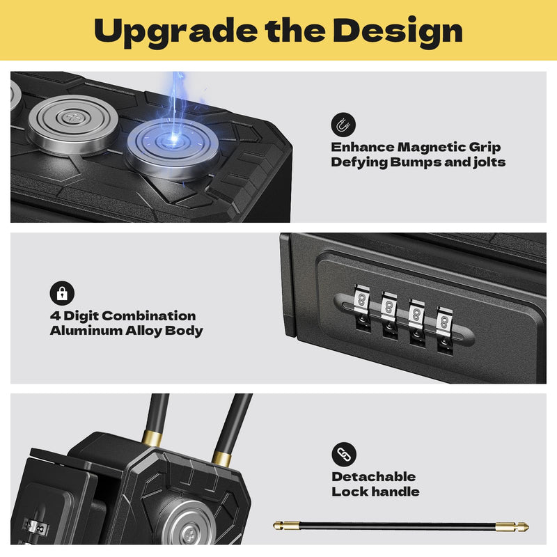 Magnetic Key Box,Hide A Key,Magnet Car Key Holder,Waterproof Hidden Key Holder for Outside Travel,Magnetic Key Holder for Under Car Vehicles (MM2-1, Regular) MM2-1