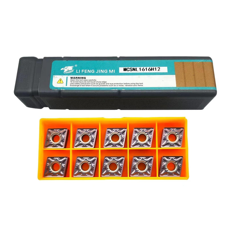 1 pcs MCSNL1616H12 Lathe Turning Tool Holder + 10pcs CNMG120408-MA VP15TF Carbide Insert Turning Tips Tool