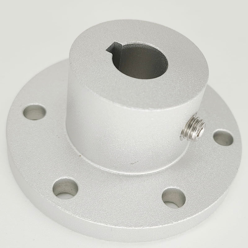 0.47in RC Key Hub Shaft Coupling with Keyway,12mm high Strength Aluminum Alloy omnidirectional Wheel Motor Shaft Coupler (Silver)