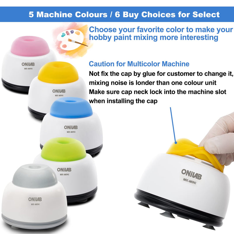 ONiLAB Mini Vortex Mixer with Touch Function, Lab Mixing, Nail Polish,Tattoo Ink,Eyelash Adhesives and Acrylic Paints Mixing, Lab Vortexer for Centrifuge Tubes and Test Tubes,Pink Pink