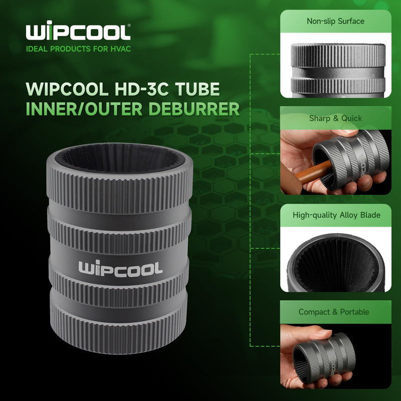 WIPCOOL Deburring Tool for Copper/PVC Pipe, PlumbingTools, 1/4" to 1-3/8"Inner Outer Hard Tube Chamfering Tool Outer Pipe Reamer, Copper Pipe Cleaner