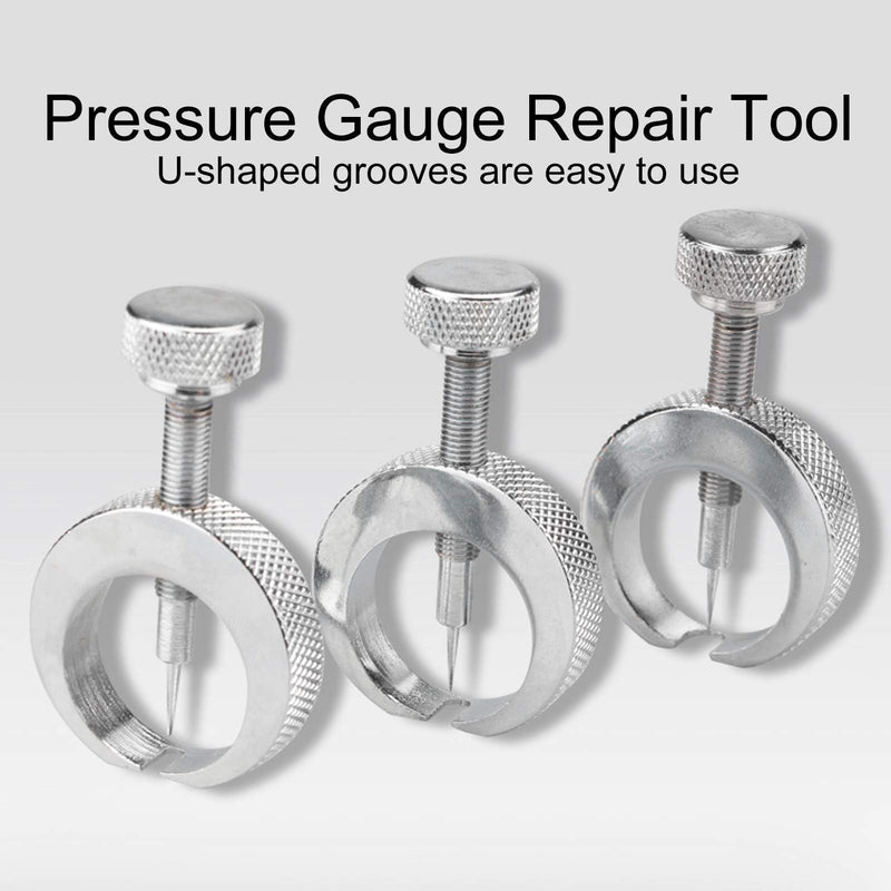 3pcs Pressure Gauge Needle Pickers, Needle Holders Gauge Indicator Needle Extractor Pressure Gauge Repair Tool Needle Remover for Gauge Indicator