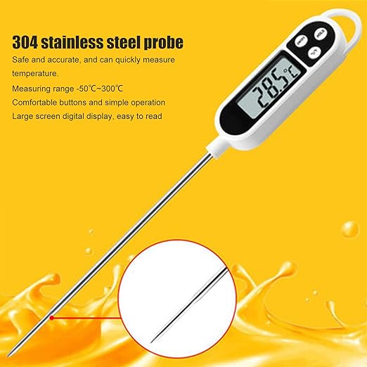 Milk Thermometer Electronic Thermometer Food Thermometer for Testing Liquid Water Baby Milk Oil Temperature - NewNest Australia
