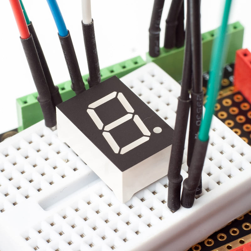 PATIKIL LED Display Digital Tube, 20 Pack Common Cathode 7 Segment 10 Pin 1 Bit 2.1V 0.56" Digit Height LED Display Module for Electronic Driver Board, Yellow