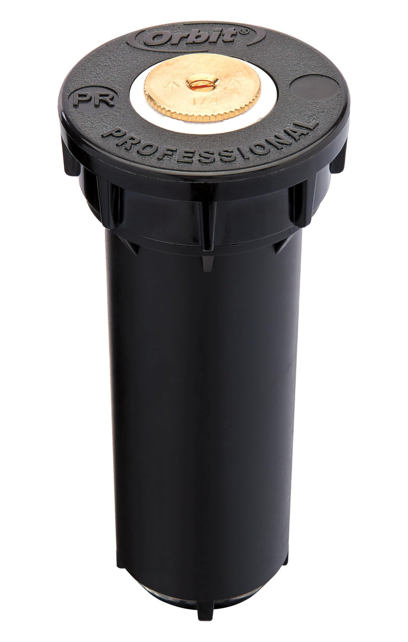 Orbit 80312 Professional Pressure-Regulating Pop-Up Spray Head Sprinkler with Brass Nozzle, 4" Full Spray 4" Height Full Pattern