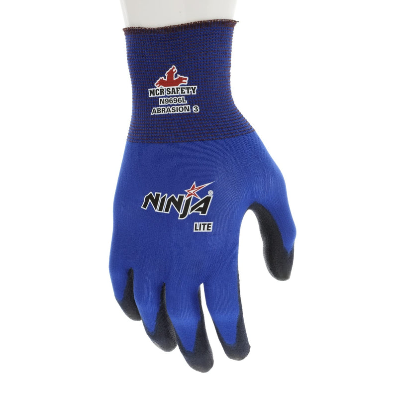 Memphis N9696 Blue Ninja Lite Gloves, 18 Gauge, Size Large, (12 Pair)