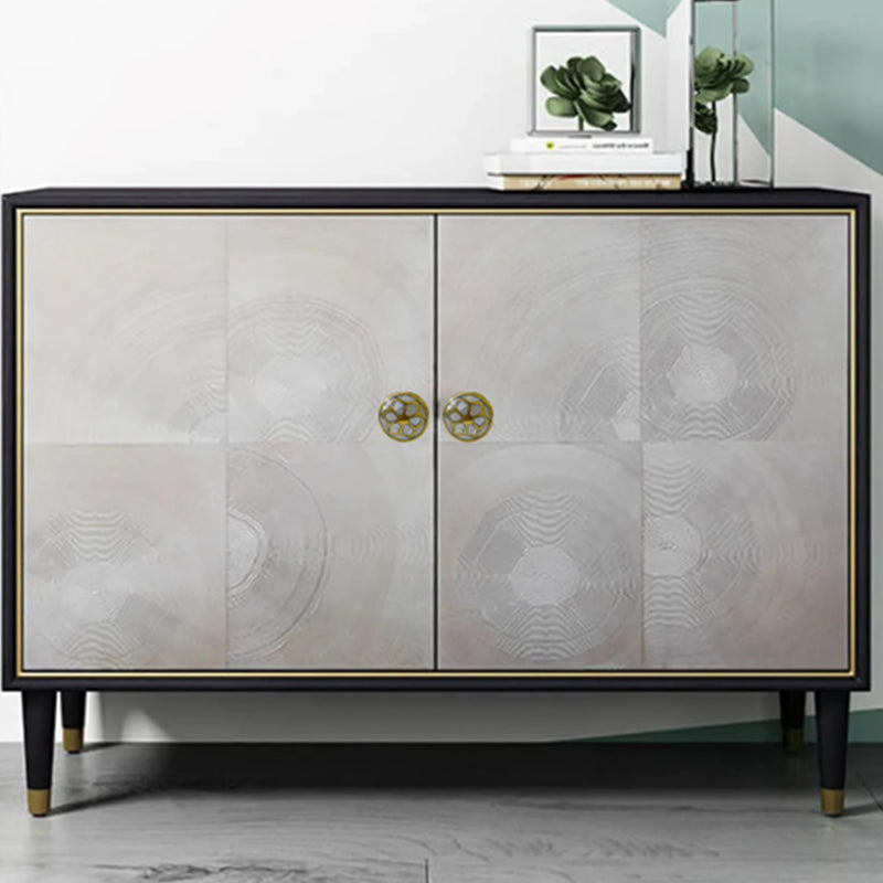 Mother of Pearl Dresser Pull Knob - Gold Contemporary Cabinet Hardware, Brass Knobs and Pulls, Kitchen Cupboard Glass Door Wardrobe and Drawers Pull (Desugn 4), Set-6 design 2