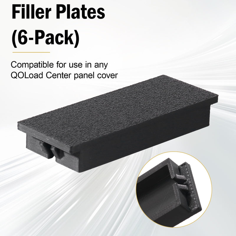 Square D Filler Plate for Schneider Electric QO Load Center Circuit Breakers 6 Pieces