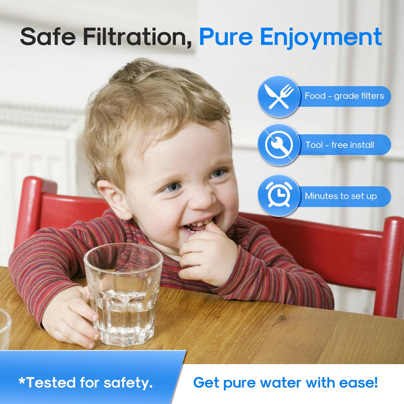 ICEPURE Active Carbon Filter, 6 Months, Replacement for ICEPURE 15" Under Counter Ice Maker with Drain Pump and Filter, WiFi Control