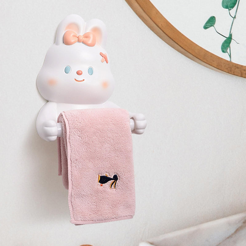 Cute Toilet Paper Holder Wall Mount, Funny Animals Toilet Paper Roll Holder, Toilet Paper Roll Dispenser for Kitchen Bathroom (Rabbit) Rabbit