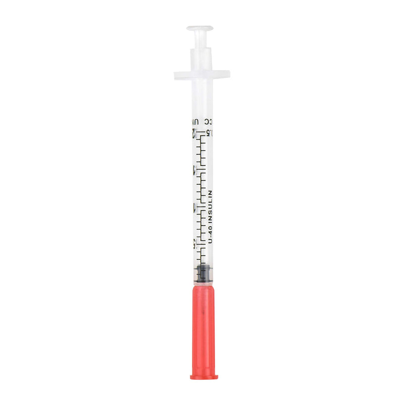 Brandzig U-40 Pet Insulin Syringes 29G 1/2cc, 1/2" 30-Pack