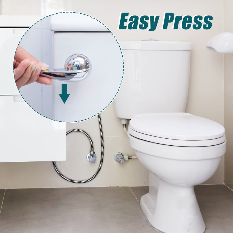 2 Pack Universal Toilet Flush Handle Replacement Kit, Compatible with American Standard Toilet Handle Parts Left Hand Trip Lever 738995-0020A Champion4, White Toilet Bowl Flusher Handles Repair Kit
