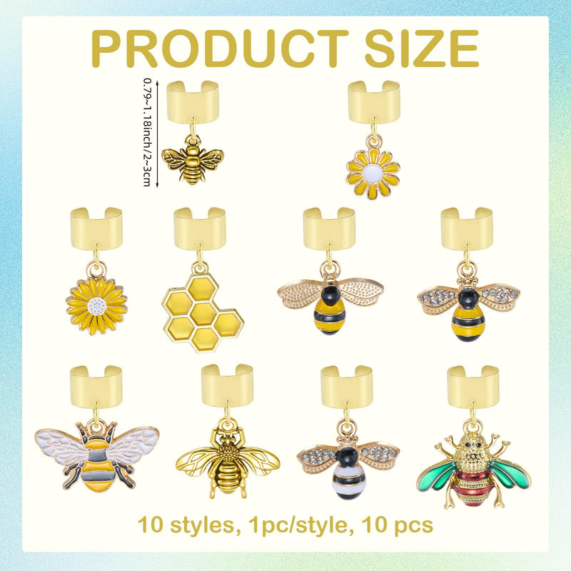 10 Pcs Stethoscope Charms for Nurses Personalized Stethoscope Charm with Daisy Flower Bee Pendants Gifts for Nurse Graduates Doctor Surgeons and Medical Assistant