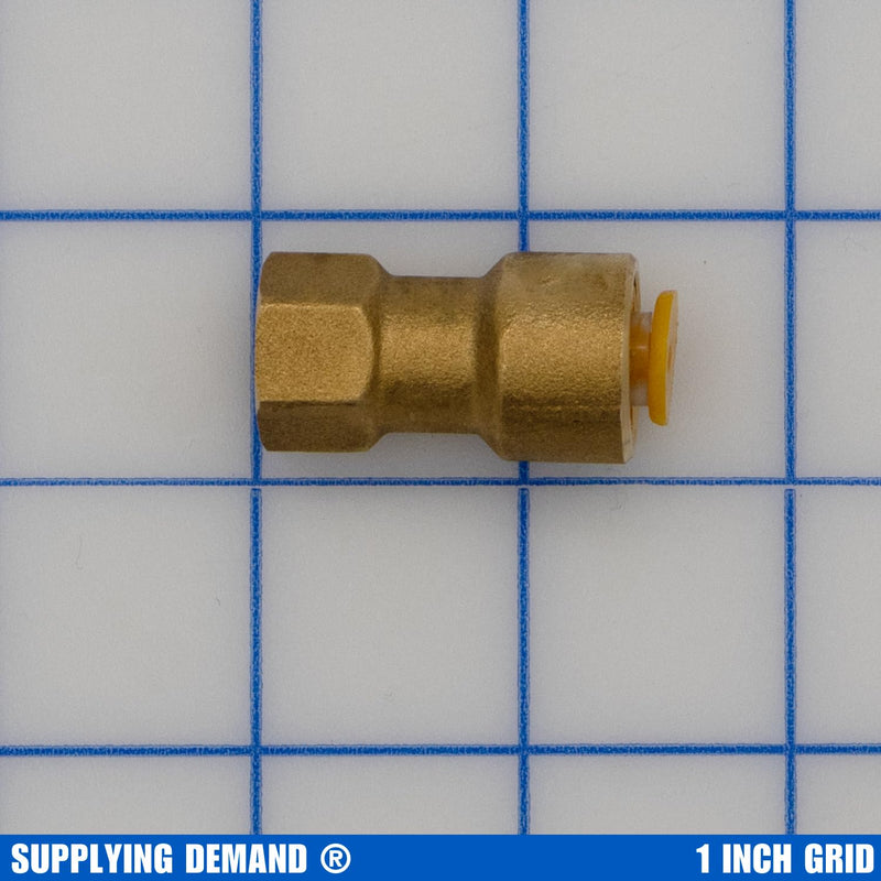 Supplying Demand SB1 1/4 Inch Flare Quick Connect HVAC Brass Coupler Fitting (Pack of 2) 1/4 Inch (Pack of 2) 1/4" SB1 Flare