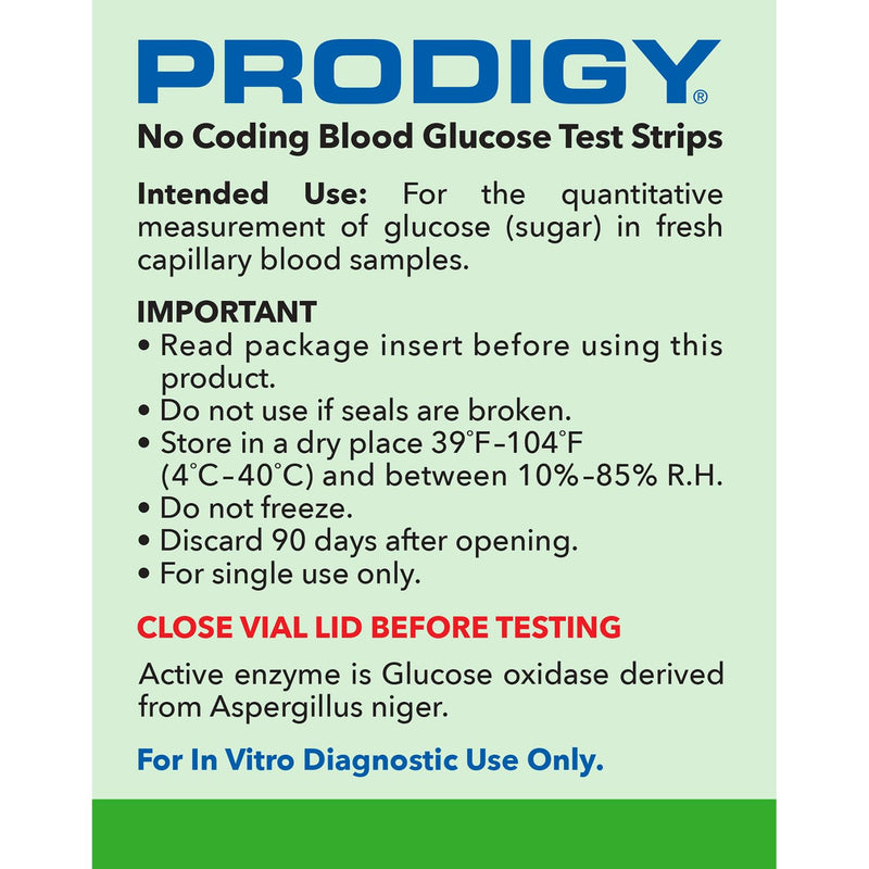 PRODIGY 100ct Test Strips with AutoCode Talking Meter Starter Kit