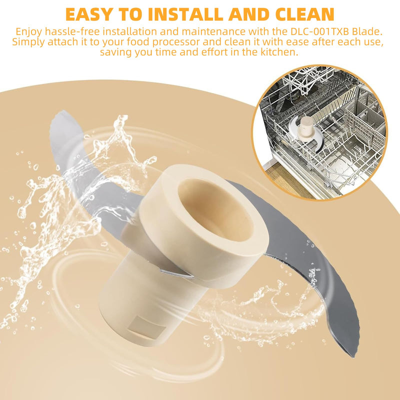 Replace for Cuisinart DLC-001TXA, DLC-7, CSR Steel Blade,Compatible with Cuisinart 14 Cup DFP-14BCNY DFP-14BCNR DFP-14N etc food processor,DLC-001TXB Main Stainless Steel Chopping Blade