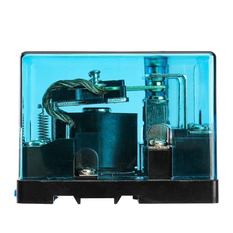 Baomain High Power Relay JQX-62F-2Z 220V AC 80A DPDT 2NO 2NC Electronmagnetic Relay, 35mm Rail Mount
