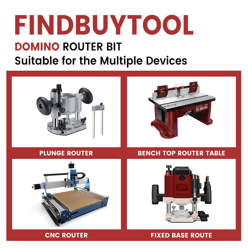 FINDBUYTOOL Domino Router Bit for Festool (D14) D14