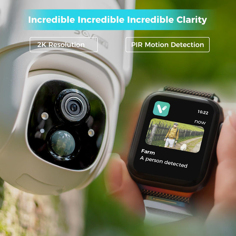 SOVMIKU C1 4G LTE Cellular Security Camera Wireless Outdoor, $14.9/Month for Unlimited Data, Easy to Setup, IP65 Waterproof, No Wi-Fi Surveillance Cam Two Way Audio, Color Night Vision, 32GB Included