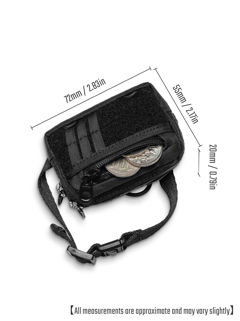 TACTICAL_GEEK Storage A18 Compact Wireless Headset Pack with Quick-Release Buckle, Mini Coin Purse
