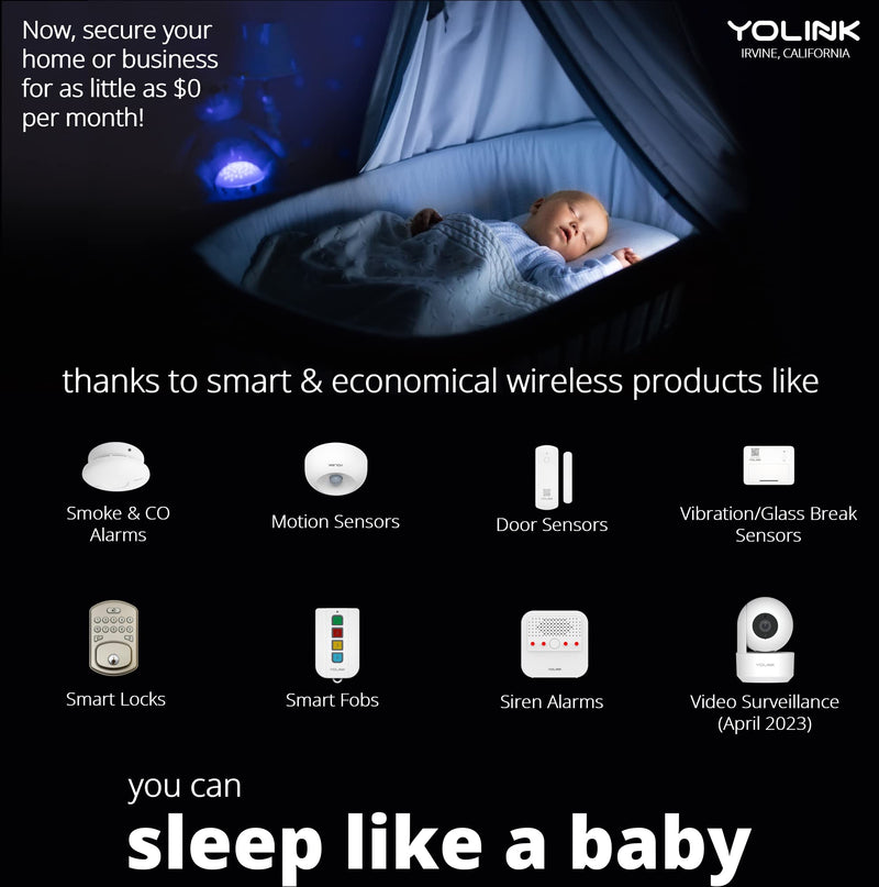 YoLink LoRa 1/4 Mile Wireless Range Smart Motion Detector, Indoor Motion Sensor, Motion Detector, Alexa, IFTTT, YoLink Hub Required Indoor without Hub