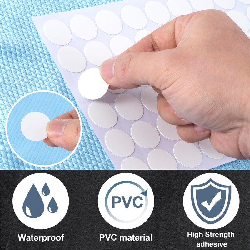 290pcs Self-Adhesive Screw Cover Stickers, PVC Non-Faded Screw Hole Cover Caps, 12mm 15mm 21mm Dustproof Sticky Decals for Various Furniture Cabinet- White 290pcs-12mm 15mm 21mm X White