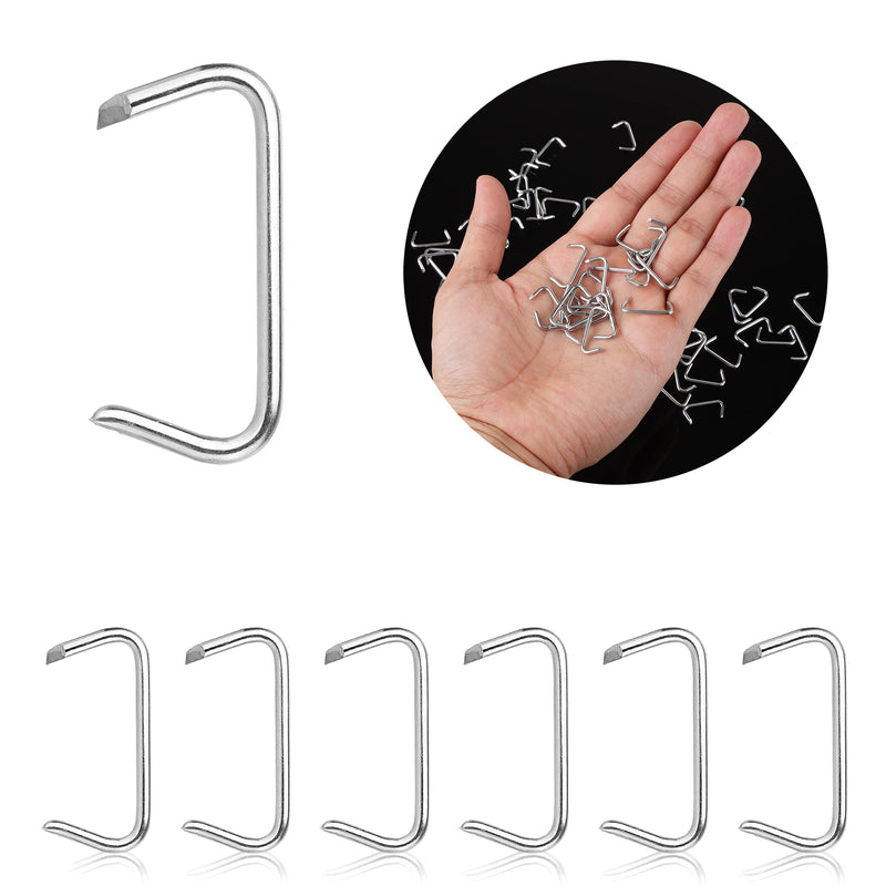 Mr. Pen- Galvanized Hog Rings, 3/4", 420 Pcs, Hog Rings Upholstery, Hog Rings for Furniture Upholstery, Auto Upholstery, Meat & Sausage Casings, Fencing, Animal Pet Cages, Shock Cords 420 Pcs, 3/4"