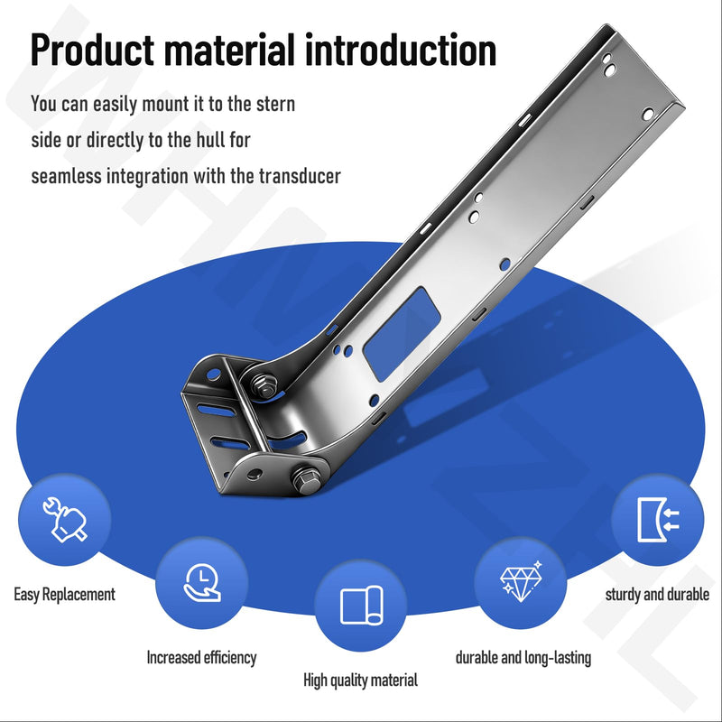 000-12603-001 Transom Mount Bracket Compatible with StructureScan 3D, HD & TotalScan Skimmer Transducers
