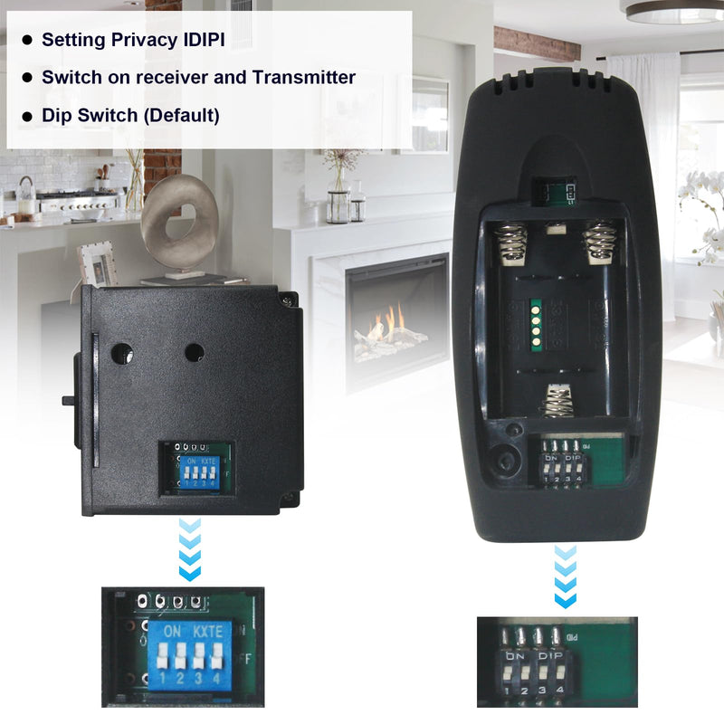 Fireplace Remote Control Kit, for Millivolt Thermostatic Gas Valve On/Off